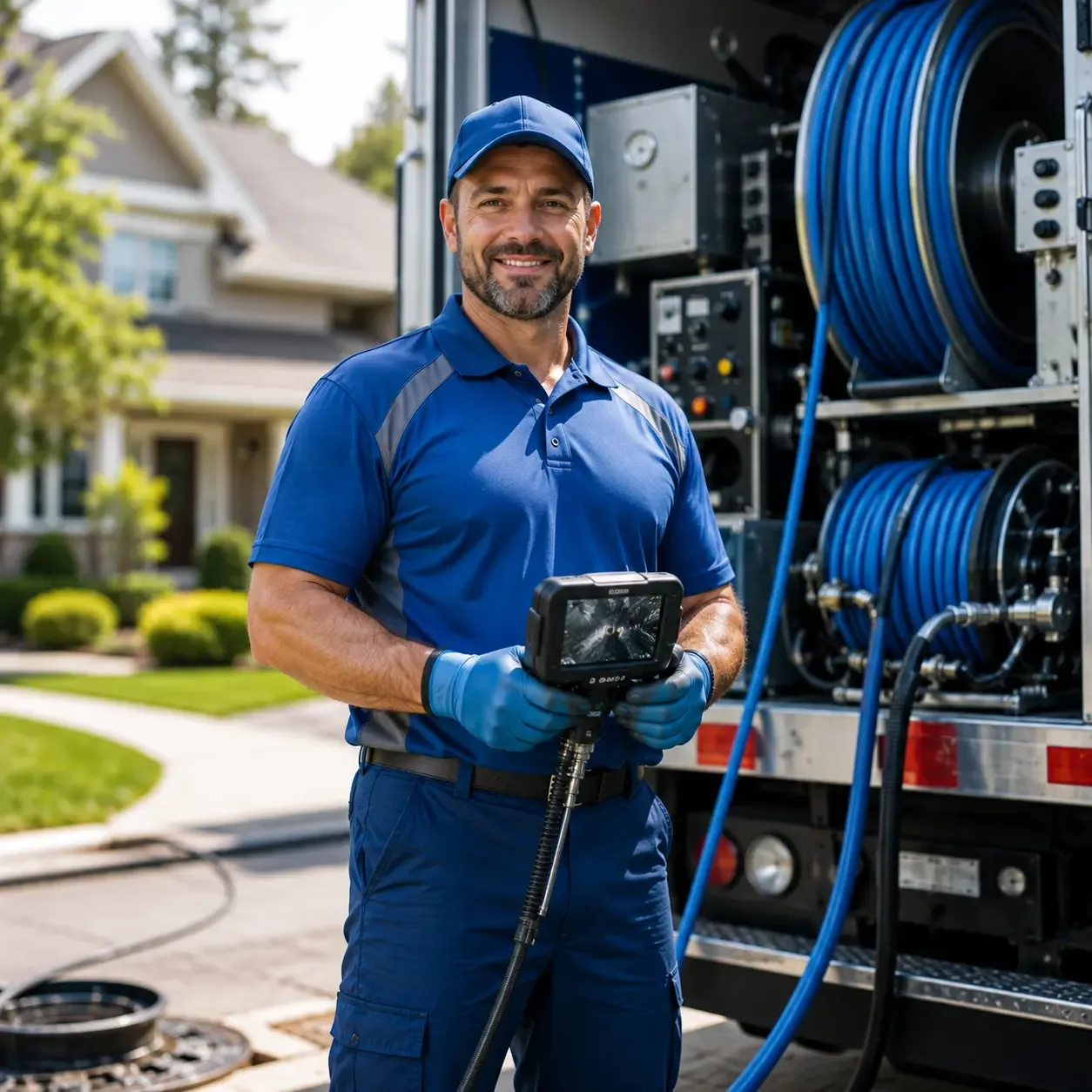 Local outdoor drain cleaning specialists in Harrietta, MI